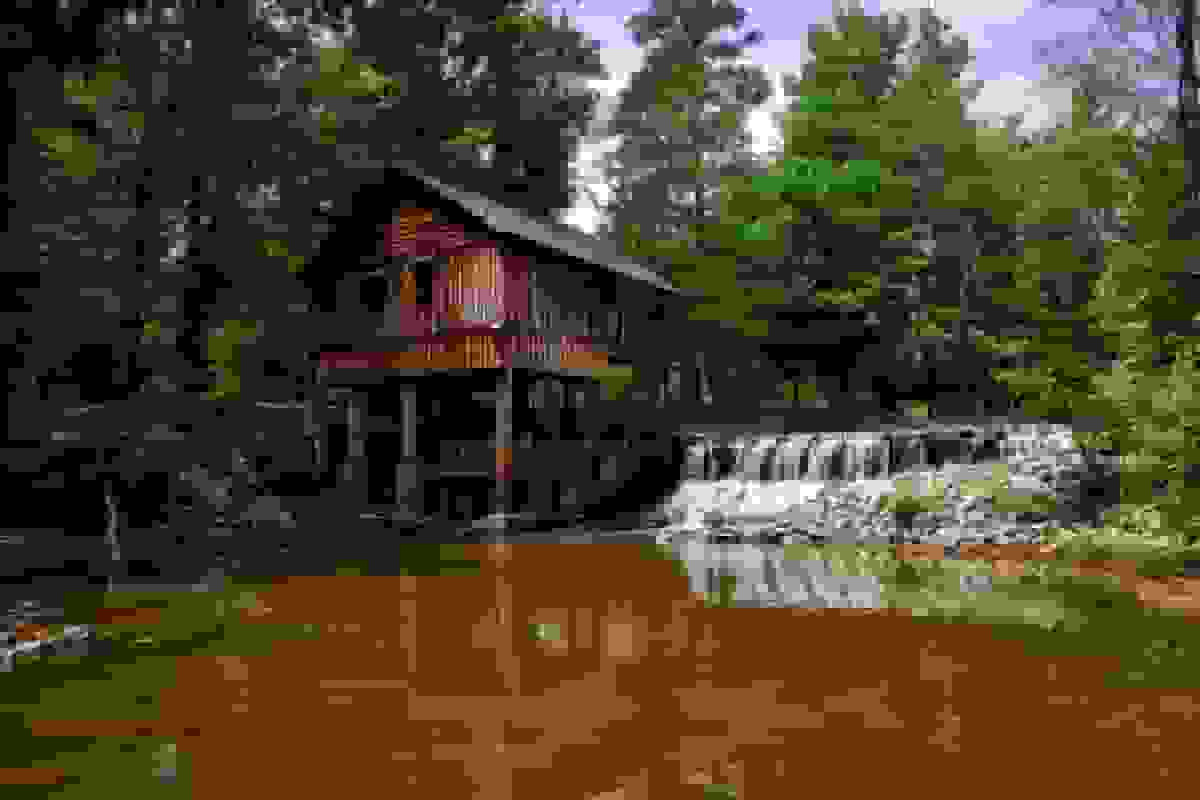 Alabama river and waterfall